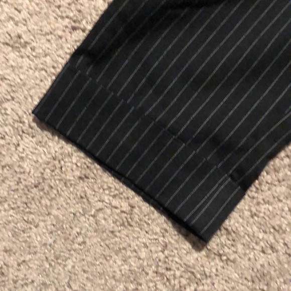 Pinstripe Capris with Lace-up Corset Back - Picture 2 of 6